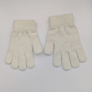 Kids' Fall Off-White Gloves